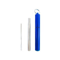 Colorful metal straw case optional straw holder for drinking straws